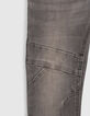 Boys’ grey skinny jeans with knee seams-6