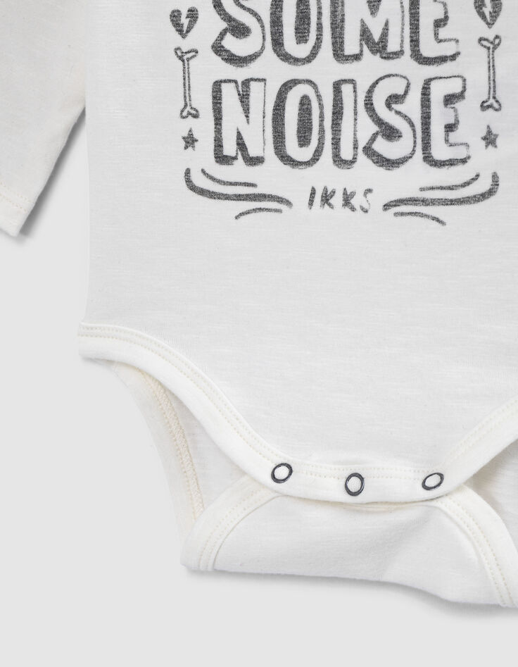 Milk body met boodschap en skull biokatoen baby’s-4