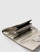 De mini portefeuille 111 in Silver leer Dames-5
