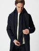 Men's blue trench coat with removable facing-4