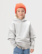 Boys’ grey hoodie with XL image on back-1