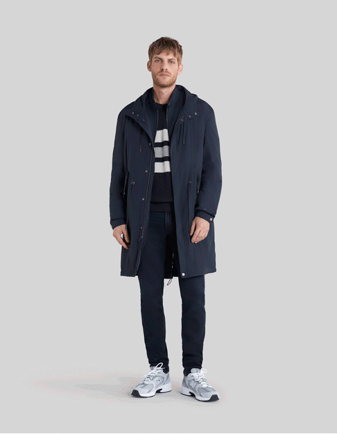 Parka 2 en 1 marine nylon fa on parachute Homme
