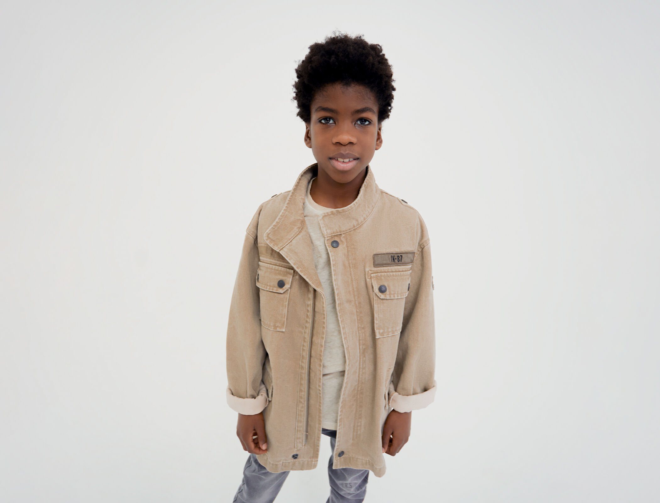 Boys khaki clearance jacket