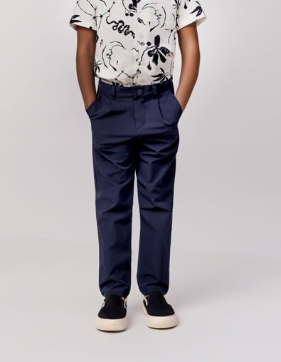 CHINO navy nylon pants for boys - IKKS