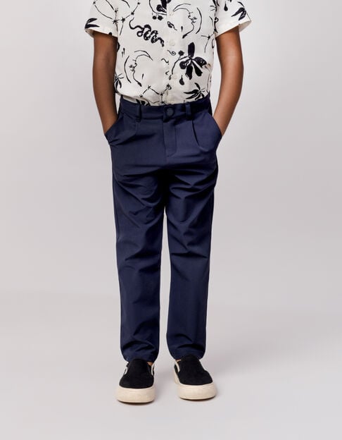 CHINO navy nylon pants for boys - IKKS