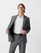 Grijze blazer gemengde wol Heren-5