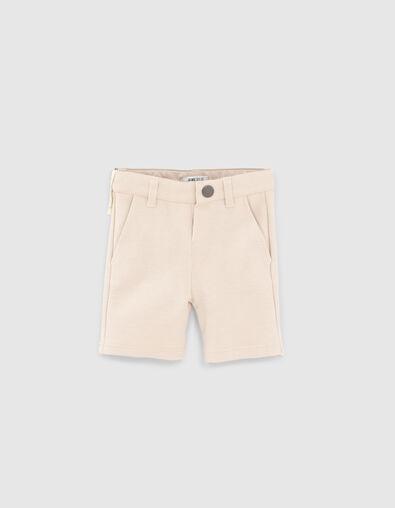 Bermuda chino beige faux-uni bébé garçon - IKKS