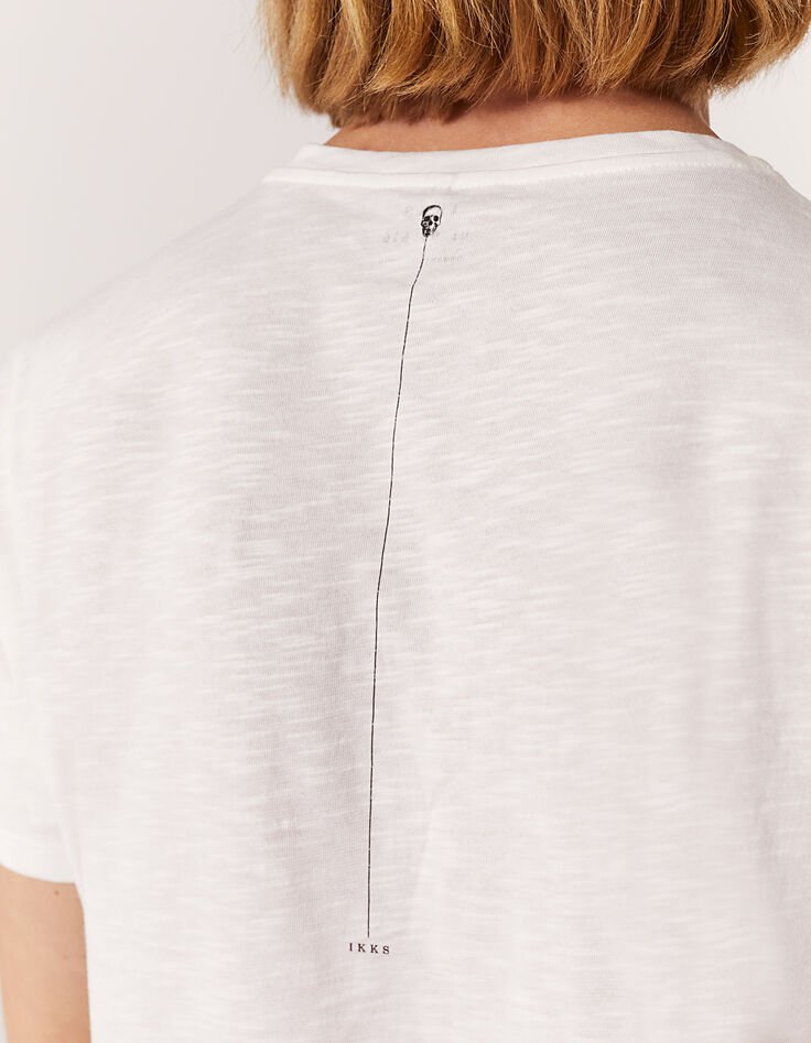 Tee-shirt off white visuel tête de mort bio Homme-6