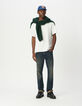 T-shirt blanc col rond manches courtes Homme-2