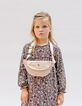 Sac banane rose velours c&ocirc;tel&eacute; brod&eacute; recycl&eacute; fille-1