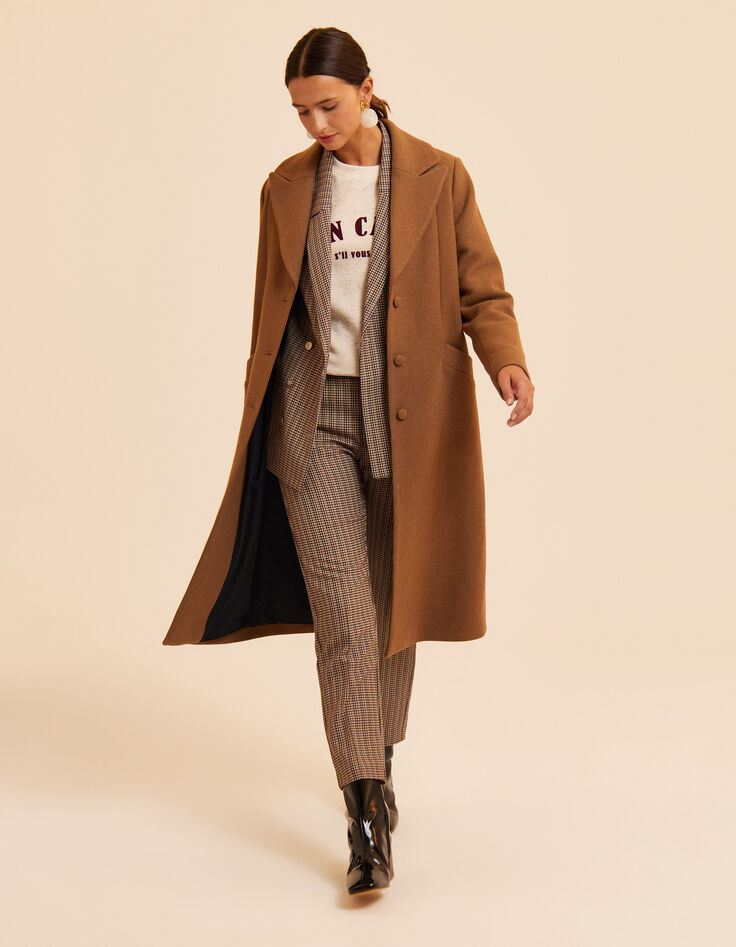 Manteau long camel I.Code-2