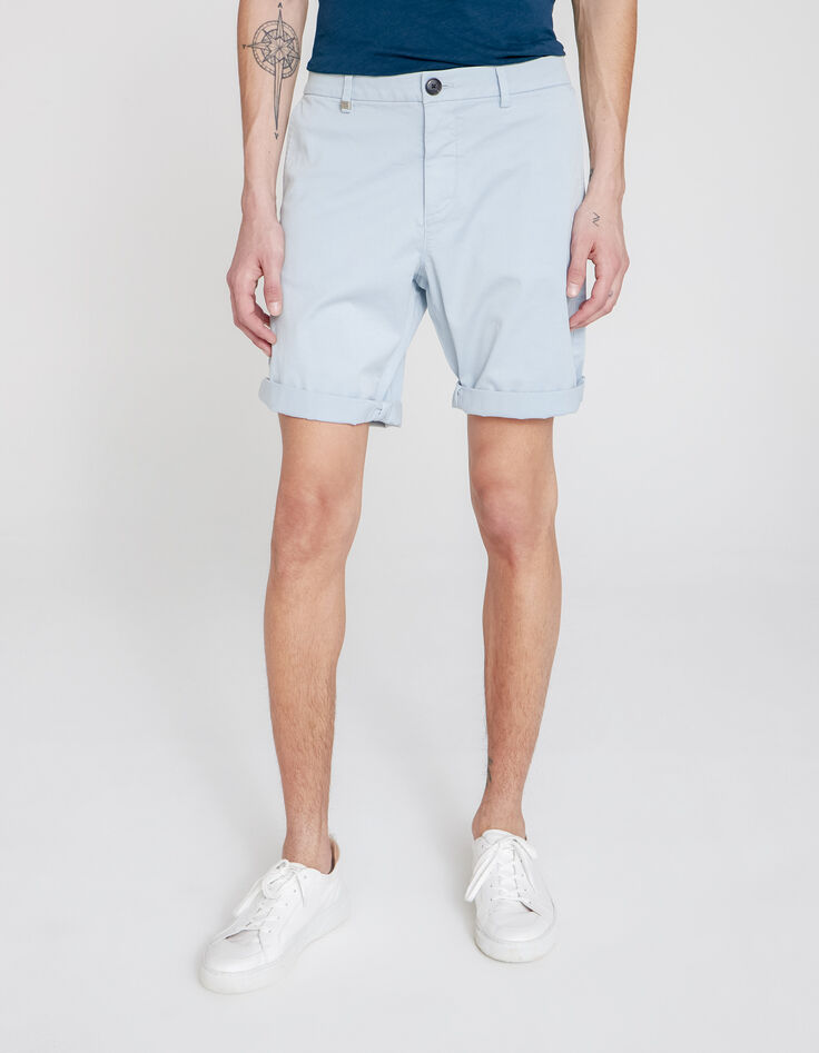 Azuur chino-bermuda TAPERED Heren-2