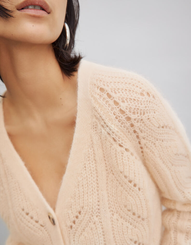 Women’s openwork knit cardigan-4