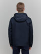 Blouson r&eacute;versible bleu navy et kaki Homme-3