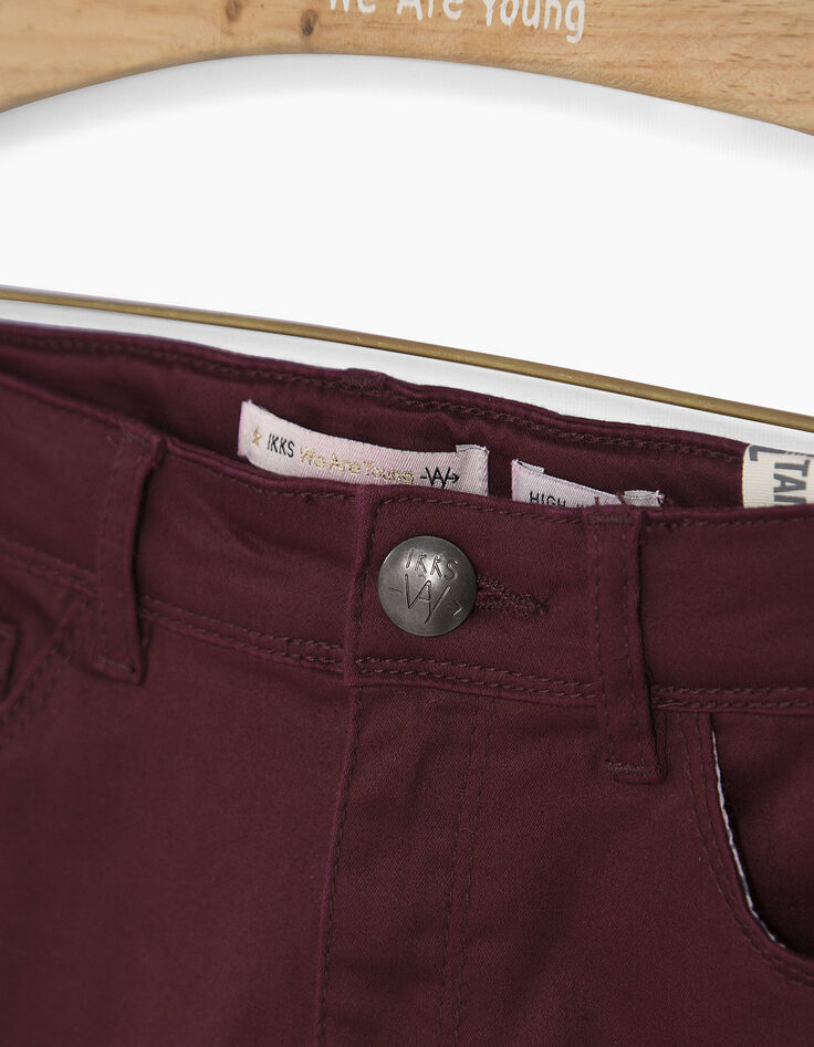 Pantalon bordeaux fille-3