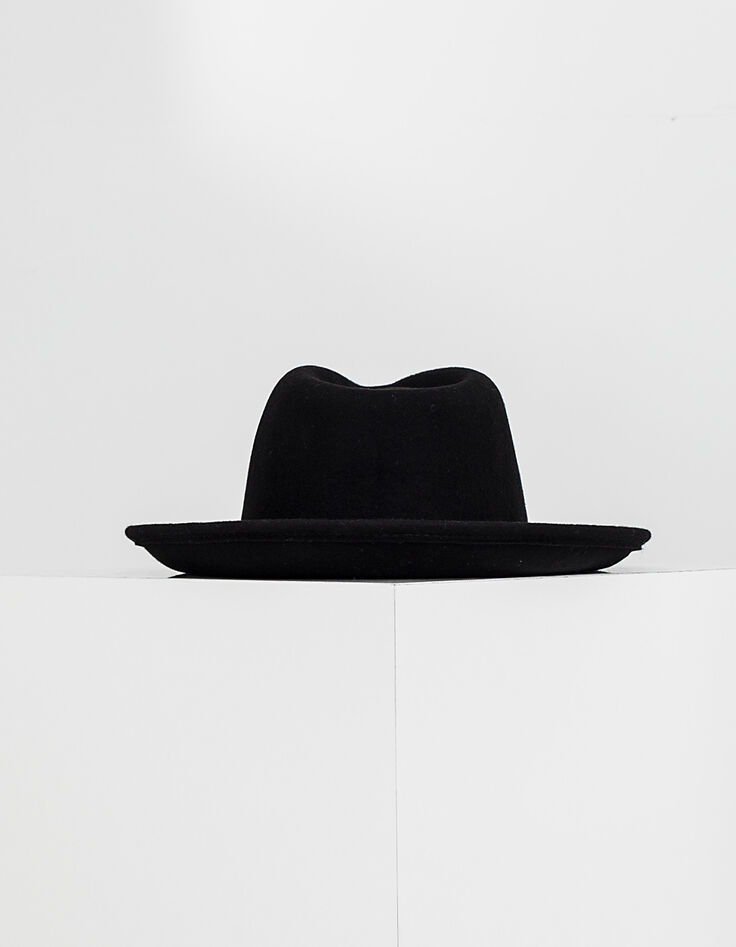 Chapeau fédora noir Homme-3