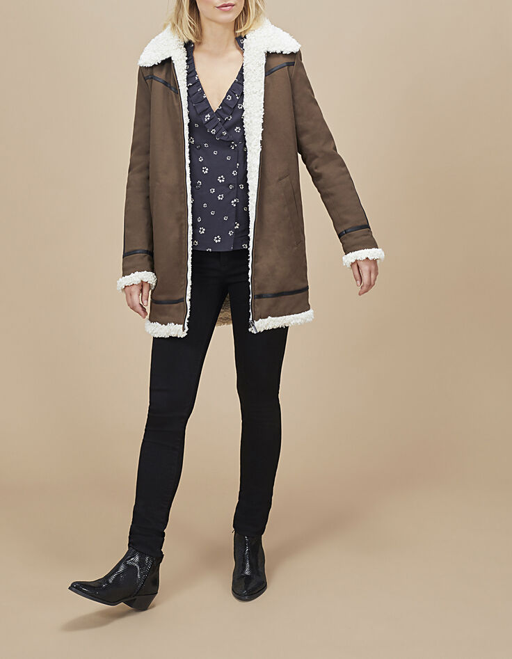 Parka caqui forrada estilo aviador I.Code-6