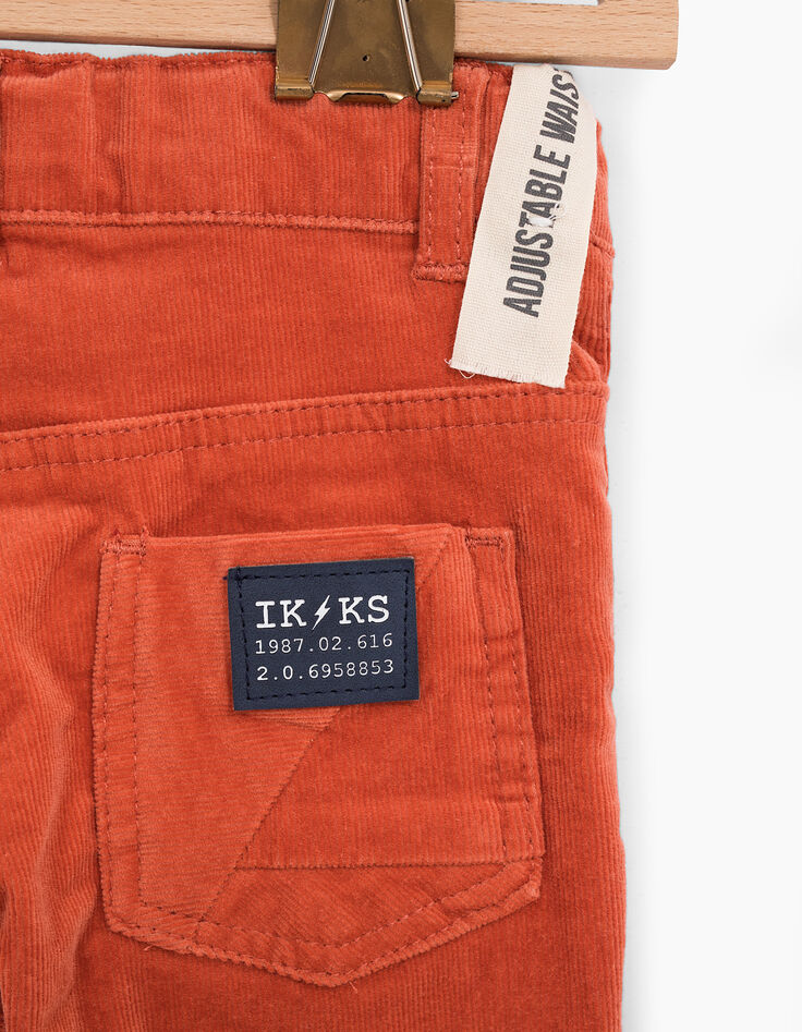 Pantalón naranja bebé niño -3 Pantalón naranja bebé niño -3