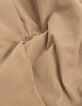 Chemise camel velours milleraies brodée K-éclair garçon-6