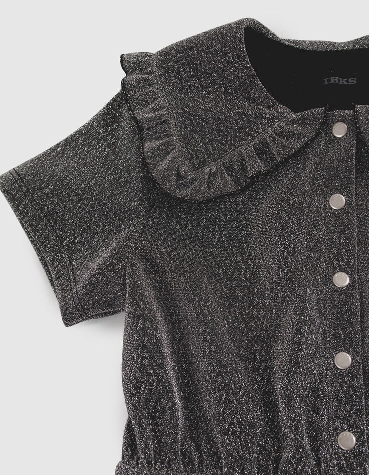 Girls’ black glittery dress-4