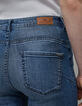 Women's blue green bootcut jeans-6