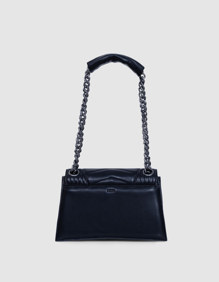Sac THE 1 Timeless noir cuir matelassé Taille M Femme-3