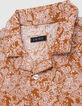 Chemise caramel imprim&eacute; ethnique gar&ccedil;on-4