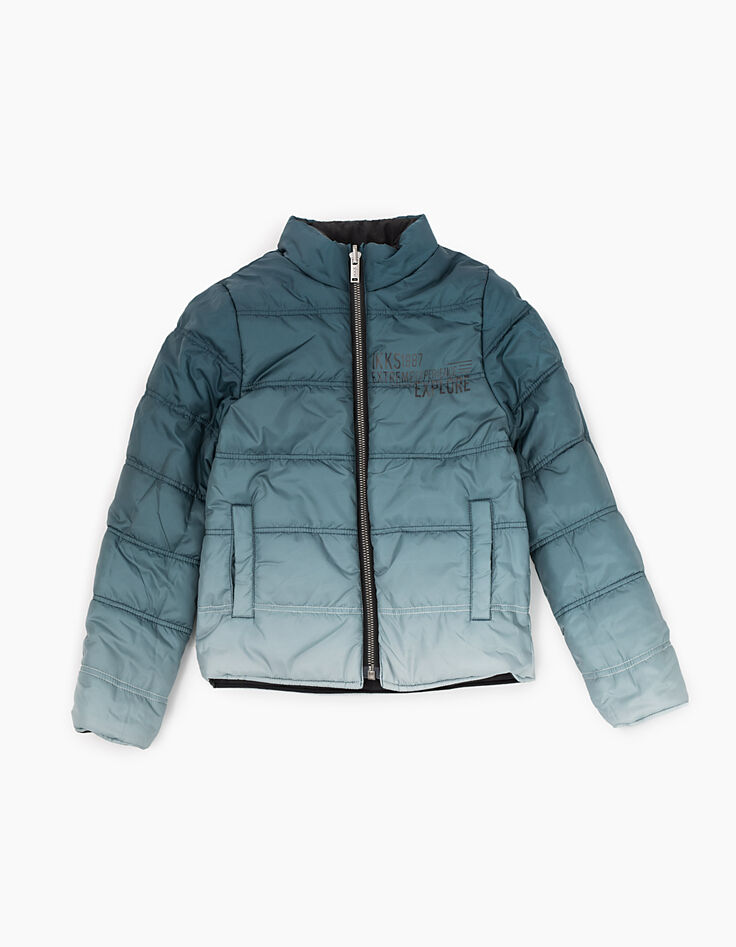Parka 3 en 1 grise avec doudoune réversible garçon -2