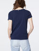 Camiseta algodón tratamiento acid wash visual rock mujer-3