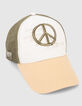 Casquette tricolore broderie peace & love garçon-4