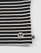 Girls’ black IKKS–MICKEY T-shirt with white stripes-5