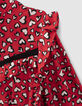 Vestido rojo corazones mini me niña-5
