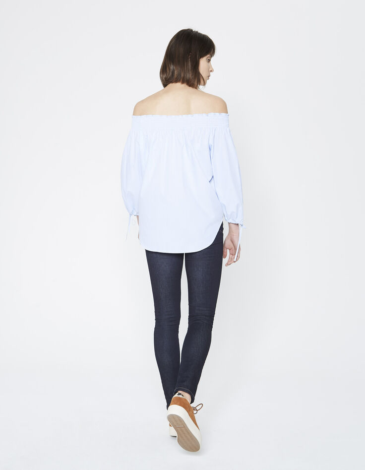 Blouse épaule dénudées femme-4