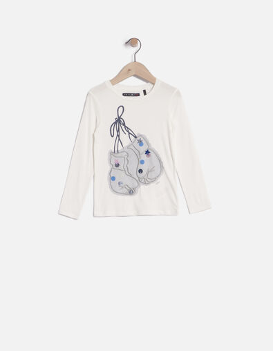 Tee-shirt blanc fille - IKKS