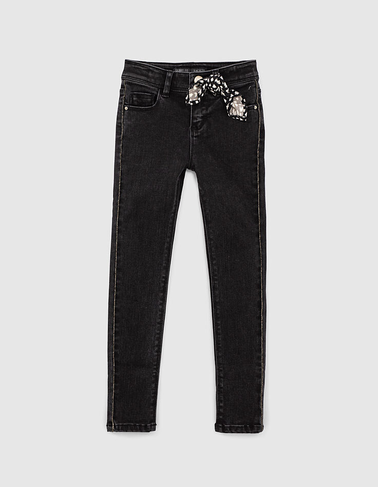 Vaquero skinny black used con fular REPREVE niña -2 Vaquero skinny black used con fular REPREVE niña -2