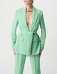 Gr&uuml;ne Anzugjacke aus recyceltem Polyester f&uuml;r Damen-2