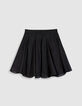 Women's short black skater skirt-7