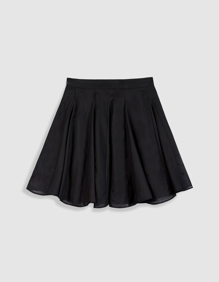 Women's short black skater skirt-7