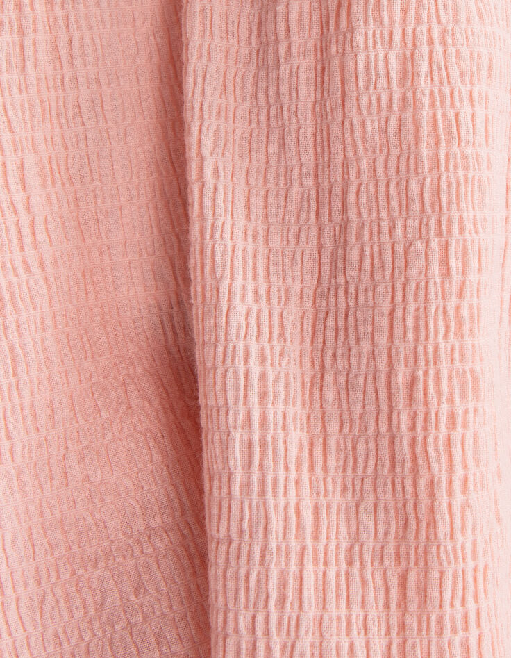 Caraco pêche tissu gaufré fille-6