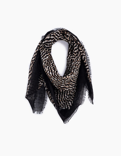 Chèche laine léopard femme - IKKS