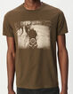 Camiseta manga corta caqui foto motero hombre-4