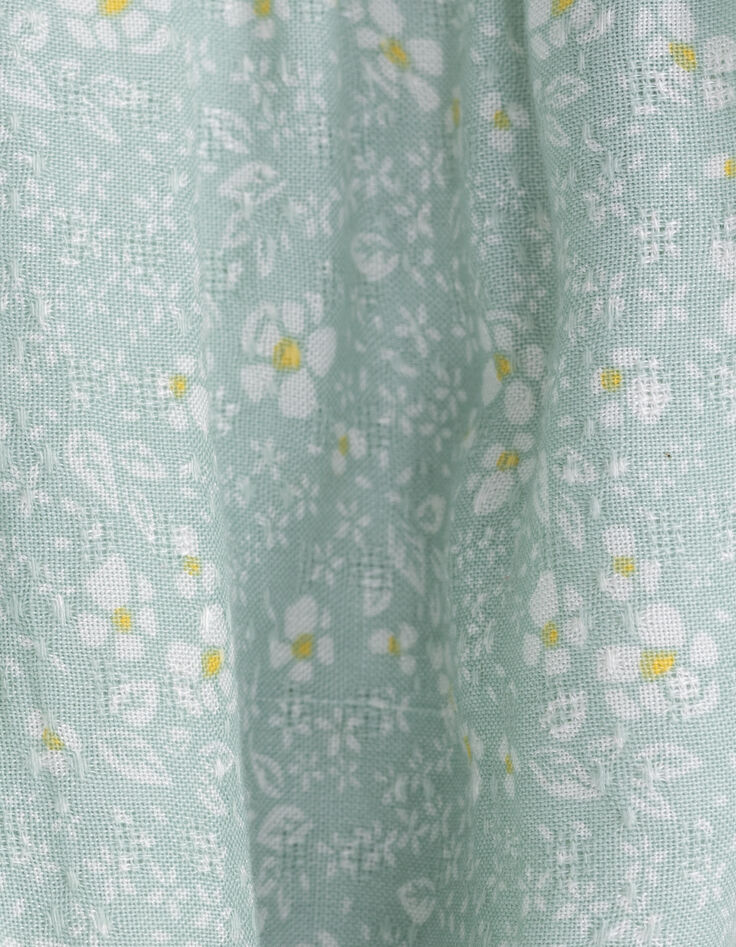 Aqua Maxikleid, Blumenprint, Mädchen-9