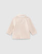 Baby boys’ light beige organic knit jacket-3