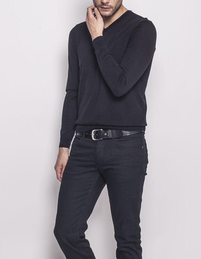Nerve Ceinture Solid Noir - Polyester Renforcé, Réfléchissante, Taille L