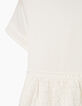 Robe-chemise blanc cassé à dentelle fille-6