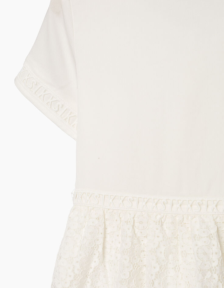 Robe-chemise blanc cassé à dentelle fille-6 Robe-chemise blanc cassé à dentelle fille-6