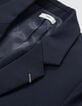 Veste de costume LARGE marine maille Milano Homme-7