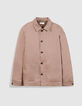 Veste de costume rose lin m&eacute;lang&eacute; Homme-5