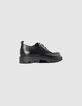 Derbies noirs vintage cuir Homme-3