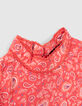Girls’ red paisley print Lenzing™ Ecovero™ viscose blouse-3